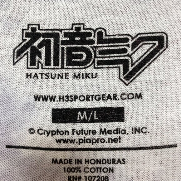 Hatsune Miku Vocaloids Virtual Anime Singer Tie Dye M/L - Picture 4 of 5